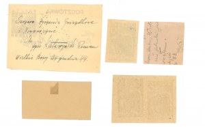 Gross-Born, Oflag II D, post card and stamps, 1943/44 (736)