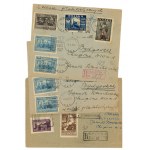Set of registered letters from 1947 Total of 3 pieces. (741)