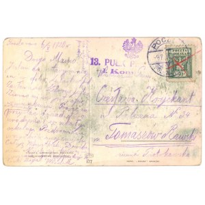 Poczta Polowa, stempel 13 Pułk Piechoty, 1920 r. (850)