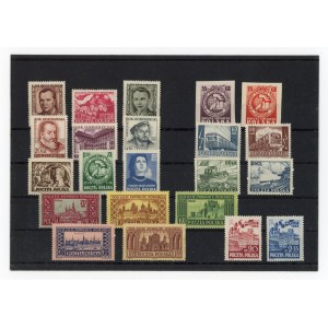 Polska 1953 rok - zestaw 22 znaczki niekasowane (104)