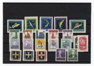 Poland 1958 - set of 22 un-cancelled stamps (105)