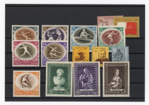 Poland 1956 - set of 15 un-cancelled stamps (107)