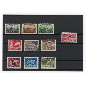 Polska 1948 rok - zestaw 10 znaczków niekasowanych (109)