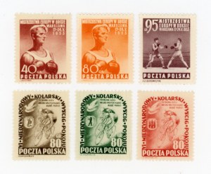 Poland 1953 - set of 6 uncancelled stamps (111)