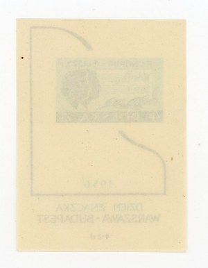 Block clean Stamp Day Warsaw - Budapest, 1956 (115)