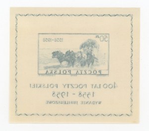400th Anniversary of the Polish Postal Service. Printed on silk (120)