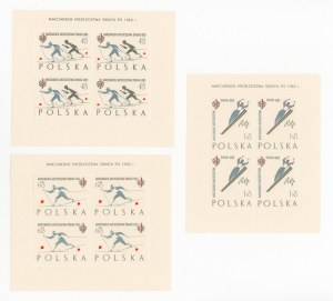 World Ski Championships, 1962. set of 3 blocks (122)