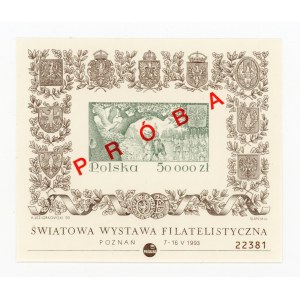 Światowa Wystawa Filatelistyczna w Poznaniu 1993, próba bloku (201)