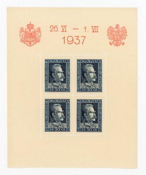 Romanian king's visit to Poland, 1937, clean block (204)