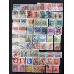 Polska, prawie 2500 znaczków kasowanych w klaserach oraz arkusze (1401)