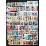 Polska, prawie 2500 znaczków kasowanych w klaserach oraz arkusze (1401)