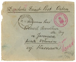 Envelope, internment camp for Polish soldiers in Făgăraş, Romania, 1940 (919)