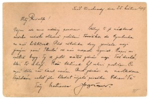 Card sent to a prisoner of war to Russia in Siberia, 1917 (923)