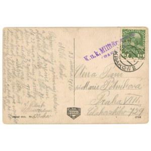 Pocztówka wysłana z Krakowa w 1916 r. (928)