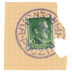 Powstanie warszwskie - Poczta Harcerska, stempel nadawczy z lilijką (938)