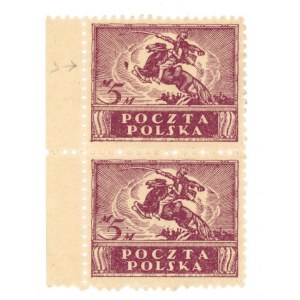 Wydanie w walucie markowej 1919, górny znaczek z błędem bomba przed koniem (941)