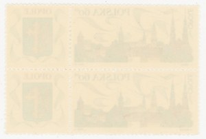 Hiking - on the Piast Trail, top stamp with 