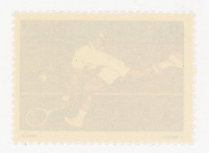 60th Anniversary of the Polish Tennis Association, 1981. stamp with error 