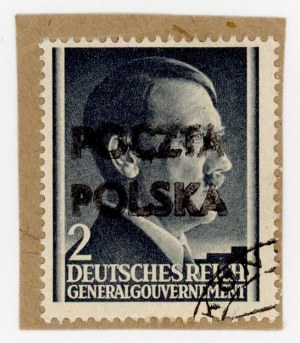 Końskie 1945, stamp with local overprint, Korszeń guarantee (1003)