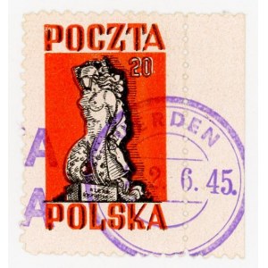 Poczty międzyobozowe w Niemczech, Lubeka, 1945 - Syrena (1004)