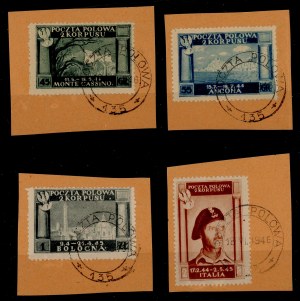 Field Post Office of the II Corps 1946. 1st edition, series of cashiered stamps (1010)