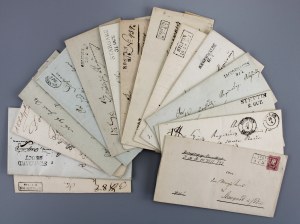 Set of folding letters, Gdansk, Szczecin, Stargard, Lviv. Total of 15 pieces. (1107)