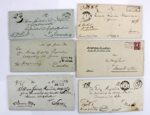Set of folding letters, Gdansk, Szczecin, Stargard, Lviv. Total of 15 pieces. (1107)