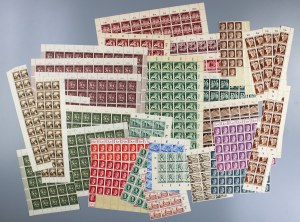 Sheets and fragments of German stamp sheets (1108)