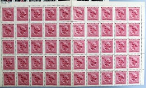 Sheets and fragments of German stamp sheets (1110)