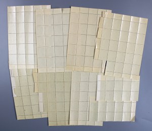Fragments of GG stamp sheets (1114)