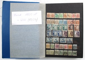 Klaser, stamps Poland. Checkered. 1800 pieces and blocks (1204)