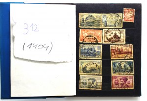 Free Cities of Gdansk, GG, Europe, stamp set of 212 stamps in a cluster (1404)