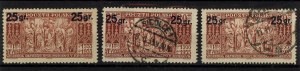 Reprint edition, set of 3 stamps. Warranty (1387)