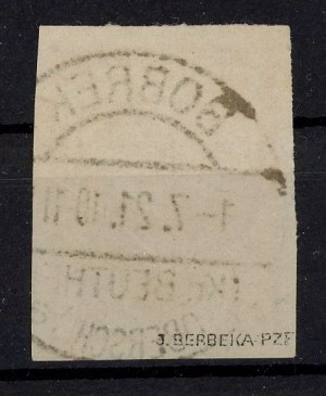 Upper Silesia, Insurgent Post Office, Korfanty issue, cut stamp. Guarantee (1380)