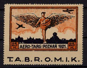 T.A.B.R.O.M.I.K. issue of stamps of additional compulsory airfare, 1921. no perforations. Warranty (1375)