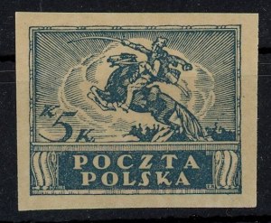 Crown currency issue 1919. stamp for 5 kor. Guarantee (1370)