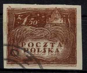 Crown currency issue 1919. double stamp printing for 1.5 kor. Guarantee (1369)