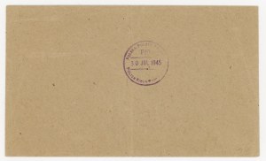 Letter with the stamp Kadra Zapasowa Żandarmerii and Polish Field Post dated 30.06.1945 (1363)