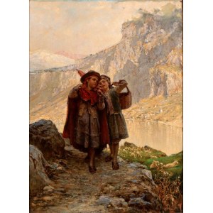 RAFFAELE ARMENISE (Bari 1852 - Malgrate 1925), Shepherdess
