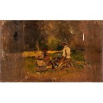 ADOLPHE-JOSEPH-THOMAS MONTICELLI (Marsiglia 1824 - 1886), Deti hrajúce sa v lese