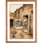FILIPPO INDONI (Roma 1842 - 1908), Scène paysanne