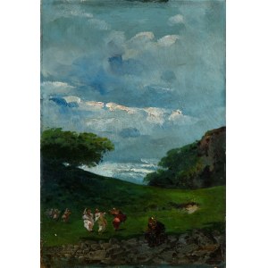 EMMA CIARDI (Venezia - 1879 1933), Krajina s postavami