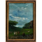 EMMA CIARDI (Venezia - 1879 1933), Krajina s postavami