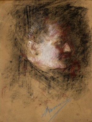 ANTONIO MANCINI (Roma 1852 - 1930), Female portrait