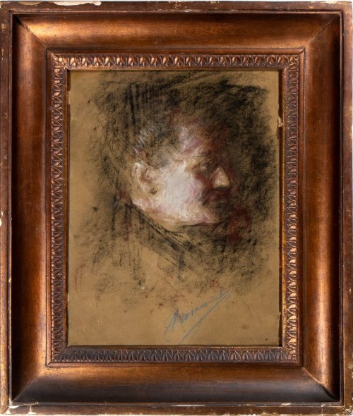 ANTONIO MANCINI (Roma 1852 - 1930), Female portrait