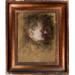 ANTONIO MANCINI (Roma 1852 - 1930), Female portrait