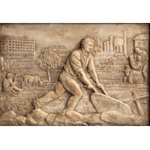 GIUSEPPE ROMAGNOLI (Bologna, 1872 - Roma, 1966), Il lavoro (sketch)
