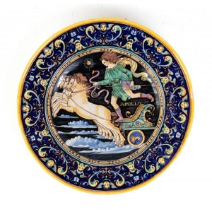 DAVID ZIPIROVIC (Kershon 1885 - Mosca 1946), Plate with Apollo