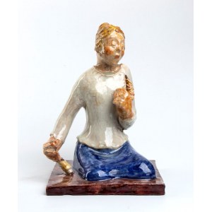 ALDO AJÒ (Gubbio 1901 - 1982), The spinner
