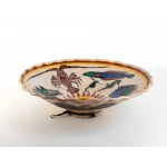 RICHARD DÖLKER (Schönberg 1896 - Kohlgraben 1955), Large plate with fishes and molluscs decoration